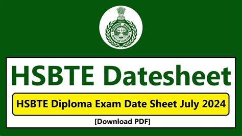 hsbte result 2024 date|HSBTE Result 2024 Out: Haryana Poly Diploma Exams .